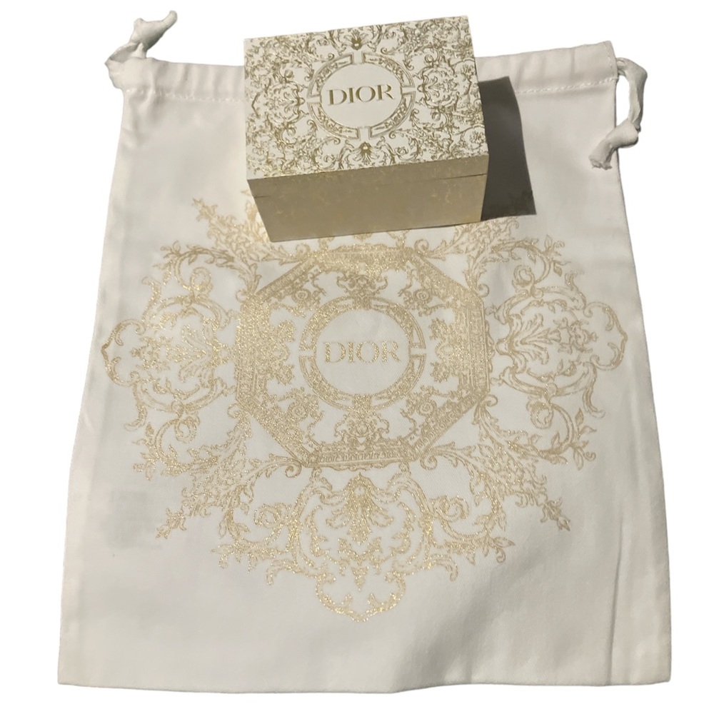 NWT Dior Jewelry Box and Matching Cloth Bag